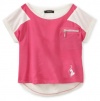 Baby Phat - Kids Girls 7-16 Color Block Tee, Pink, Medium