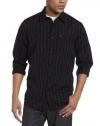 Quiksilver Men's EL Stripo Long Sleeve Assorted Stripe Shirt