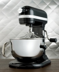 The pinnacle of home baking, this ultra sleek stand mixer puts professional power into the hands of any baker. Beautiful all-metal construction supports a total of 10 mixing speeds, while planetary mixing action ensures complete bowl coverage, even at the edges. One-year warranty. Model KL26M8XOB. Qualifies for Rebate