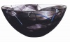 Kosta Boda Contrast Large Black Bowl