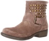 Steve Madden Women's Outtlaww Ankle Boot,Taupe Suede,9 M US