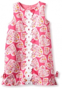 Lilly Pulitzer Girl's 2-6X Classic Shift Dress, Orchid Pink Sugar Rush, 4