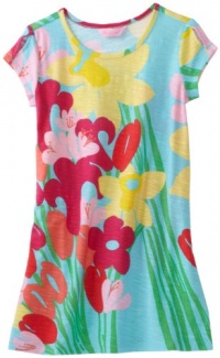 Lilly Pulitzer Girls 7-16 Little Kelsea Dress, Shorely Blue Lavish Lillys Small, Large