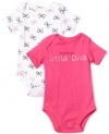 Baby Starters Mommy's Diva 2 Pack Bodysuit Set, Bright Pink, 6/9 Months