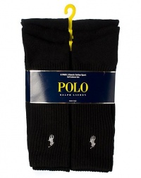 Polo 6 Pack Crew Sock Black 0