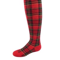 Polo Ralph Lauren girls toddlers Tartan Sparkle Tights red - 2-4 years