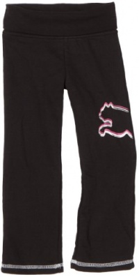 Puma - Kids Girls 2-6x Core Graphic Pant, Black, 5