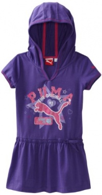 Puma - Kids Girls 2-6X Little Hoodie Dress Set, Purple, 6X