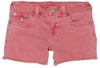 True Religion Girls 7-16 Girl's Dolly Cut Off Short, Hot Pink, 7