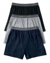 Hanes Boys' Exposed Elastic Knit Boxer