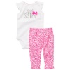 Carter's Little Sister 2-Piece Outfit (Sizes NB - 9M) - pink/white, newborn