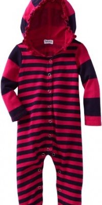 Splendid Littles Baby-girls Newborn Cambridge Mixed Stripe Playsuit, Raspberry, 6-12 Months