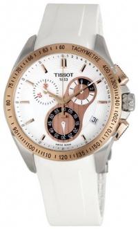 Tissot Men's T0244172701100 T-Sport Racing Chronograph White Dial Watch