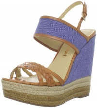 Luxury Rebel Women's Nia Wedge Sandal,Blue,36 EU/6 M US