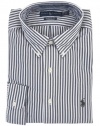 Polo Ralph Lauren Big & Tall Grey Striped Woven Shirt