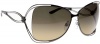 Roberto Cavalli Women's RC526 Oversized Sunglasses,GunMetal Sunglasses Frame/Gradient Green To Honey Lens,one size