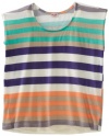 Splendid Girls 7-16 Tropical Stripe Top and Camisole, Bermuda, 14