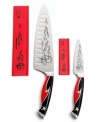 The precision and passion of Guy Fieri transforms your kitchen with professional tools that are always one cut above the rest. Including a chef and paring knife, affectionately nicknamed the Big Stick and Lil' Guy respectively, this set features master-crafted high carbon German steel forged blades that are heat treated for a long-lasting edge. 5-year warranty.