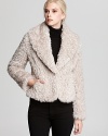 Bring luxe texture to your winter wardrobe with this cozy faux fur jacket from Laundry by Shelli Segal.