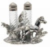 Arthur Court Horse Salt-and-Pepper Set in Stand