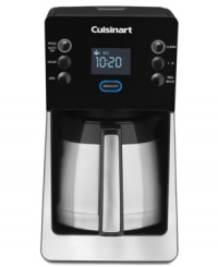 This cup has your name on it. Make every pot exactly to your taste with this fully programmable 12-cup coffee maker, which lets you pick the strength of every batch you brew. Have 1 to 4 cups of coffee right when you rise with 24-hour settings. 3-year warranty. Model DCC2900.