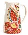 Ensure water, lemonade and iced tea are always served fresh with the Rose Print pitcher. A perfect complement to the vibrant dinnerware pattern from Vida by Espana.