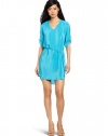 Amanda Uprichard Women's Staci Dress, Aqua, Large