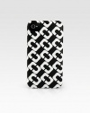 A high-contrast, link pattern, leather design that snaps over your iPhone® for a stylish cover.Printed leather2½W X 4¾H X ½DImportedPlease note: iPhone® not included.