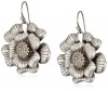 Lucky Brand Wild Flower Ears Silver-Tone Flower Earrings