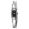 Bulova Women's 96T35 Crystal Bracelet Black Dial Watch