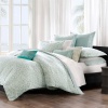 Echo Mykonos 300TC Duvet Cover Sky/White, Full/Queen