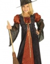 Halloween Concepts Child's Orange Glitter Witch Costume, Small