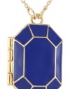 Kate Spade New York Jewelbar Royal Enamel Locket Pendant Necklace