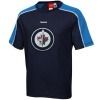 NHL Reebok Winnipeg Jets Faceoff Team Jersey T-Shirt - Navy Blue