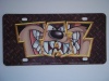 Collectible Decorate Car TAZ Tasmanian Devil Looney Tunes Plastic License Plate Made in USA