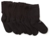 Champion Boys 8-20 Six Pack Crew Socks, Black, Large