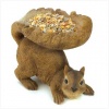 Gifts & Decor Woodland Brown Squirrel Outdoor Birdfeeder