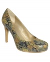 Whether patent or snake print, Bandolino's Eladia platform pumps are never boring.