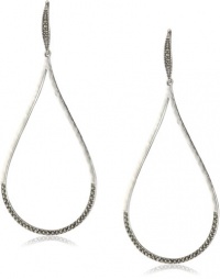 Judith Jack Silver Sea Sterling Silver and Marcasite Elongated Tear Drop Earrings