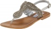 Steve Madden Women's Shiekk Slingback Sandal,Pewter,6 M US