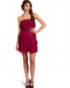 As U Wish Juniors Strapless Tiered Dress, Pink, 5