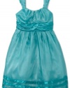 Ruby Rox Kids Girls 7-16 Organza Party Dress, Aqua, 8