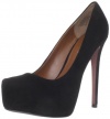 Boutique 9 Women's Kimberly Suede Platform Pump,Black,8 M US