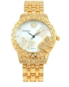 Gold Tone Jewelry Geneva Classic Butterfly Fashion Watch