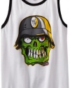 Metal Mulisha Boys 8-20 Bonehead Tank, Optic White, Medium