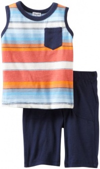 Splendid Littles Boys 2-7 Native Stripe Muscle Short Tee, Tomahawk, 4T