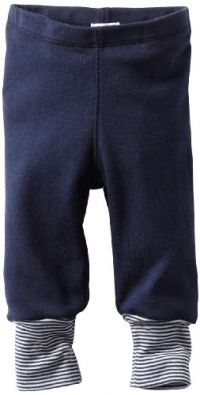 Splendid Littles Unisex-Baby Newborn Always Solid Cuff Pant, Navy, 6-12 Months