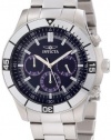 Invicta Men's 12840 Specialty Chronograph Blue Dial Watch