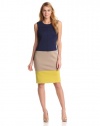 Jones New York Women's Sleeveless Colorblock Dress