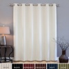 Wide Width Grommet Top Thermal Blackout Curtain 80W X 95L Panel - Beige - BWW